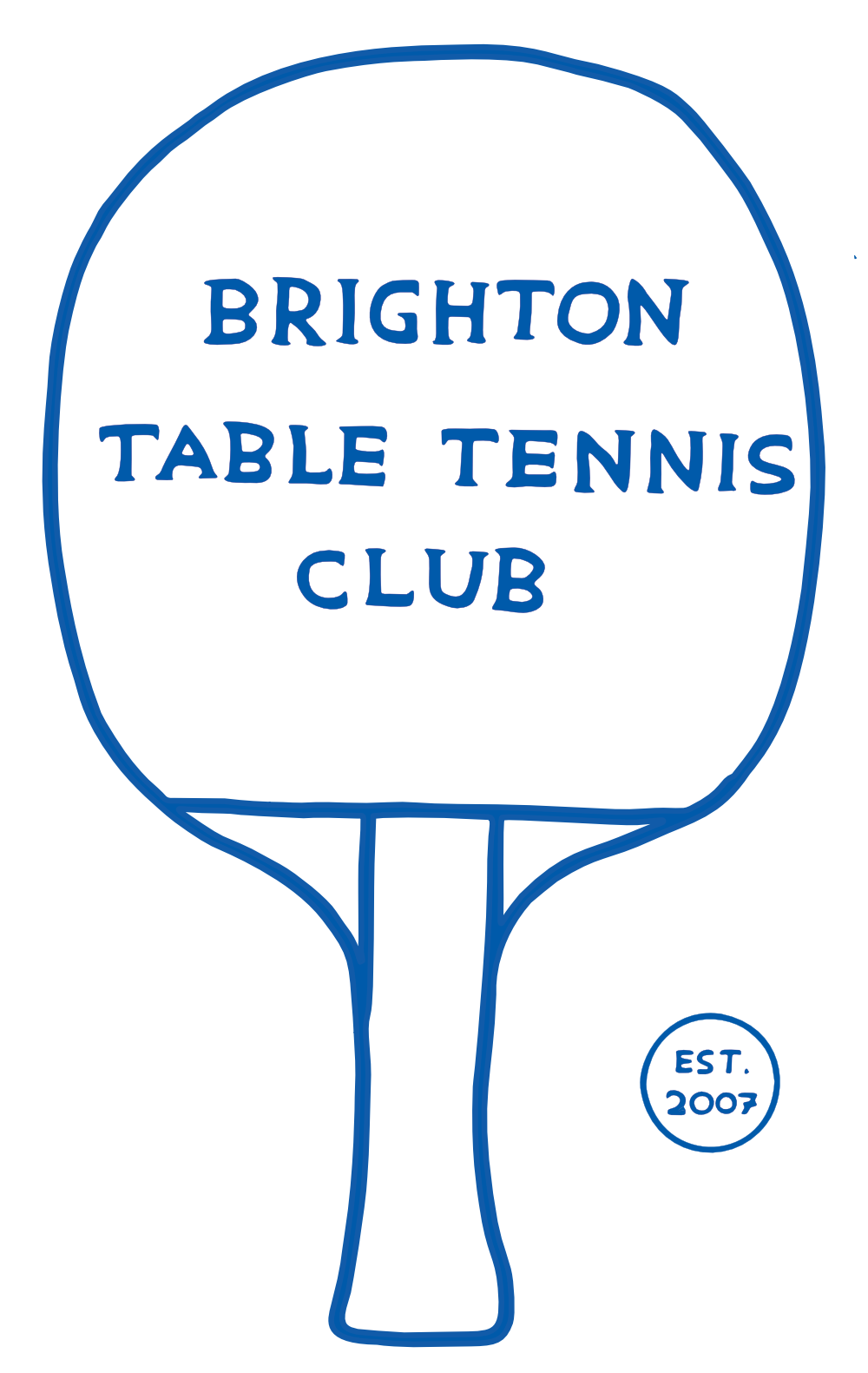 Brighton Table Tennis Club - Logo design by David Shrigley